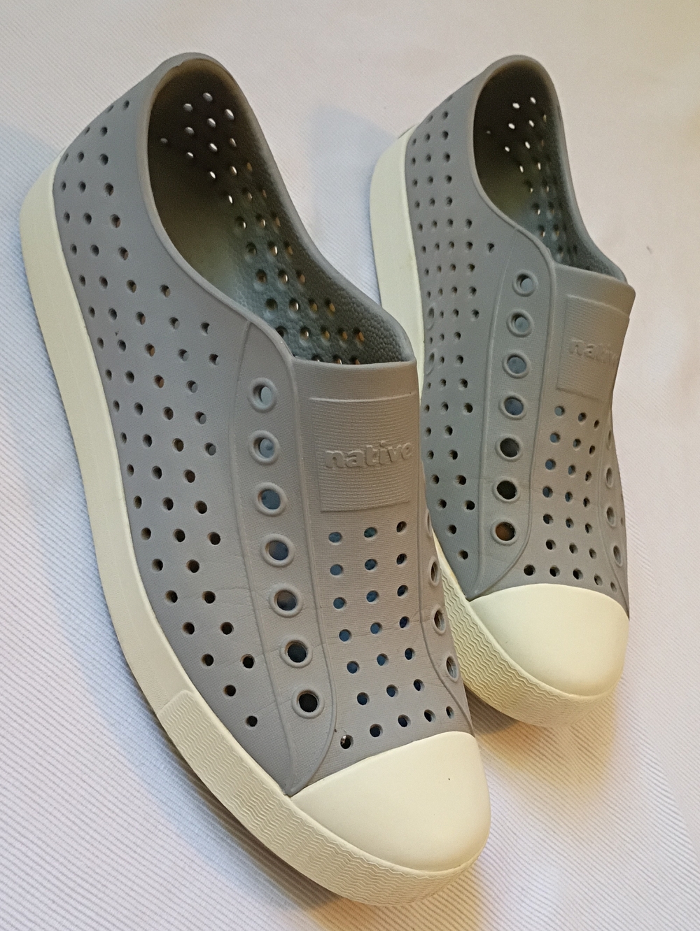 Native Women's Light Gray Classic Slip-on Shoe